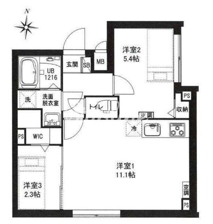 レピュア東大島駅前レジデンスの物件間取画像